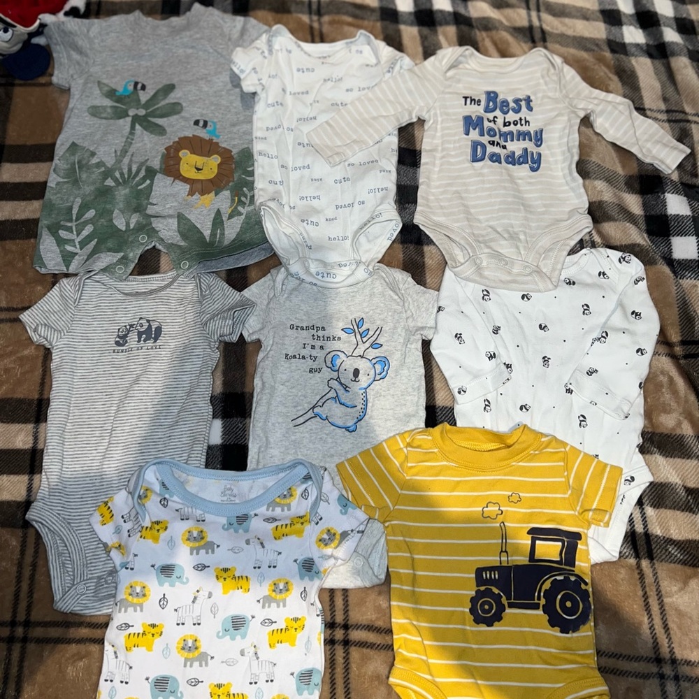 8 piece set baby size 3m